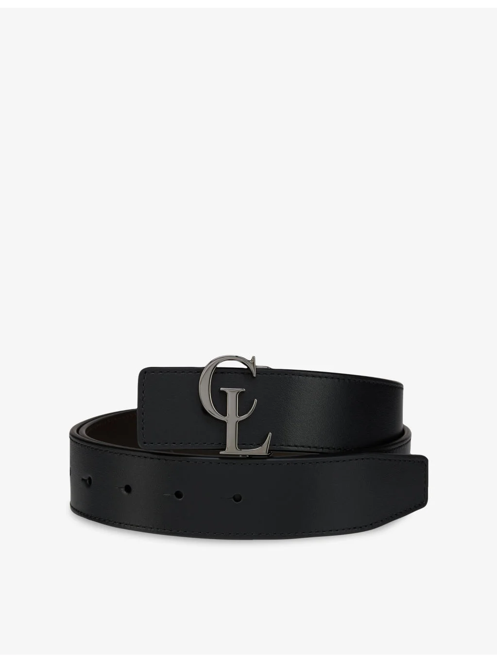 CL logo-buckle leather belt - 1