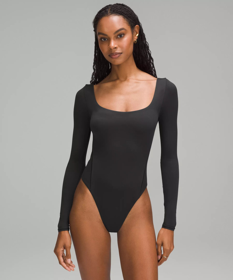 lululemon Wundermost Ultra-Soft Nulu Square-Neck Long-Sleeve Bodysuit outlook