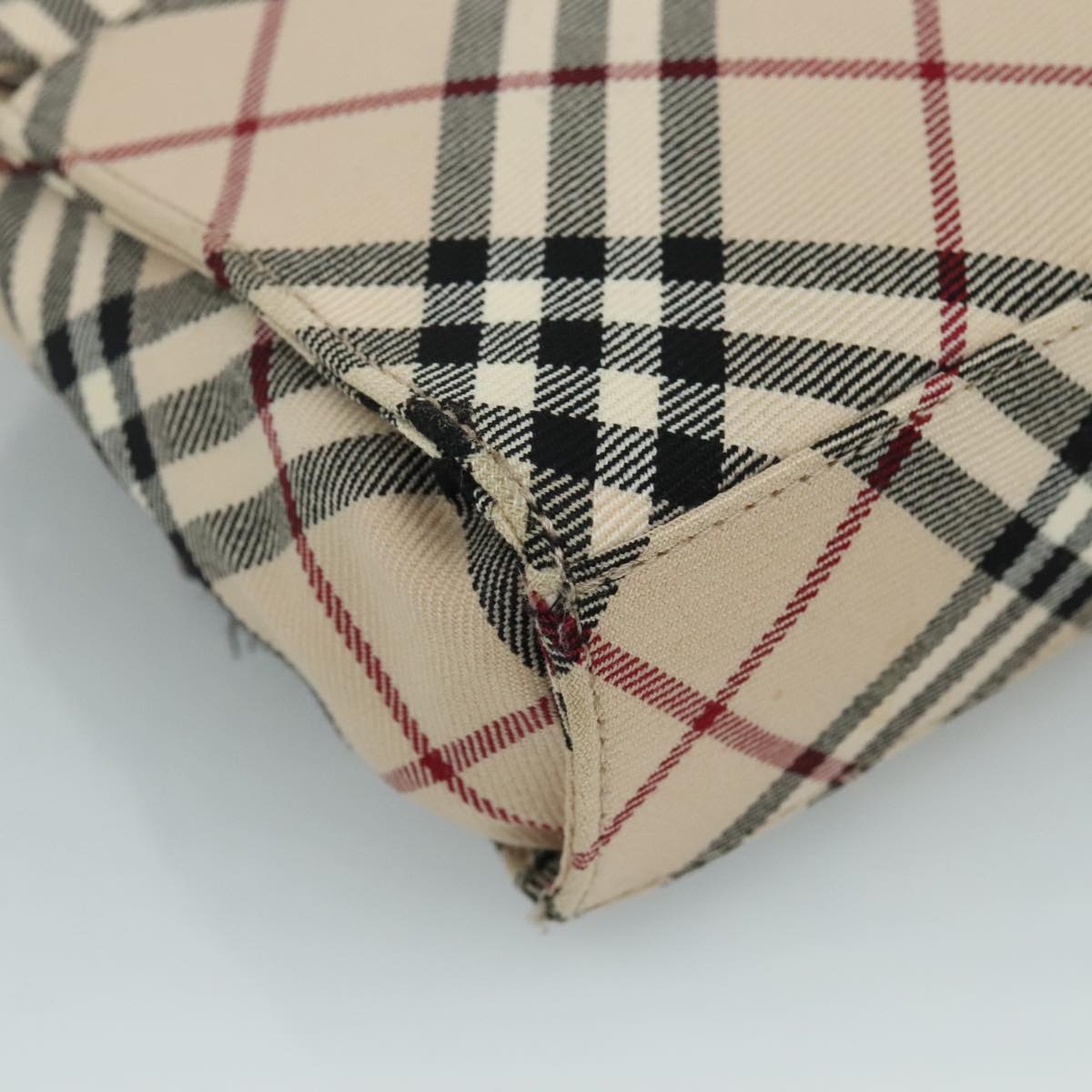 Burberry Nova Check Blue Label Shoulder Bag Canvas Beige - 16