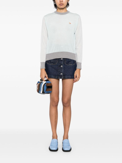 Maison Kitsuné embroidered logo knitted top outlook