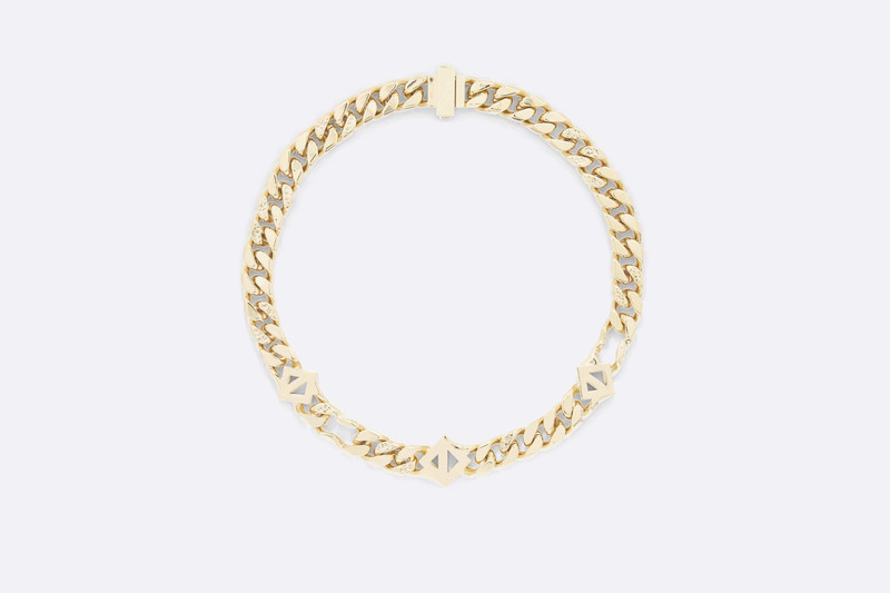 Dior CD Diamond Chain Link Necklace outlook