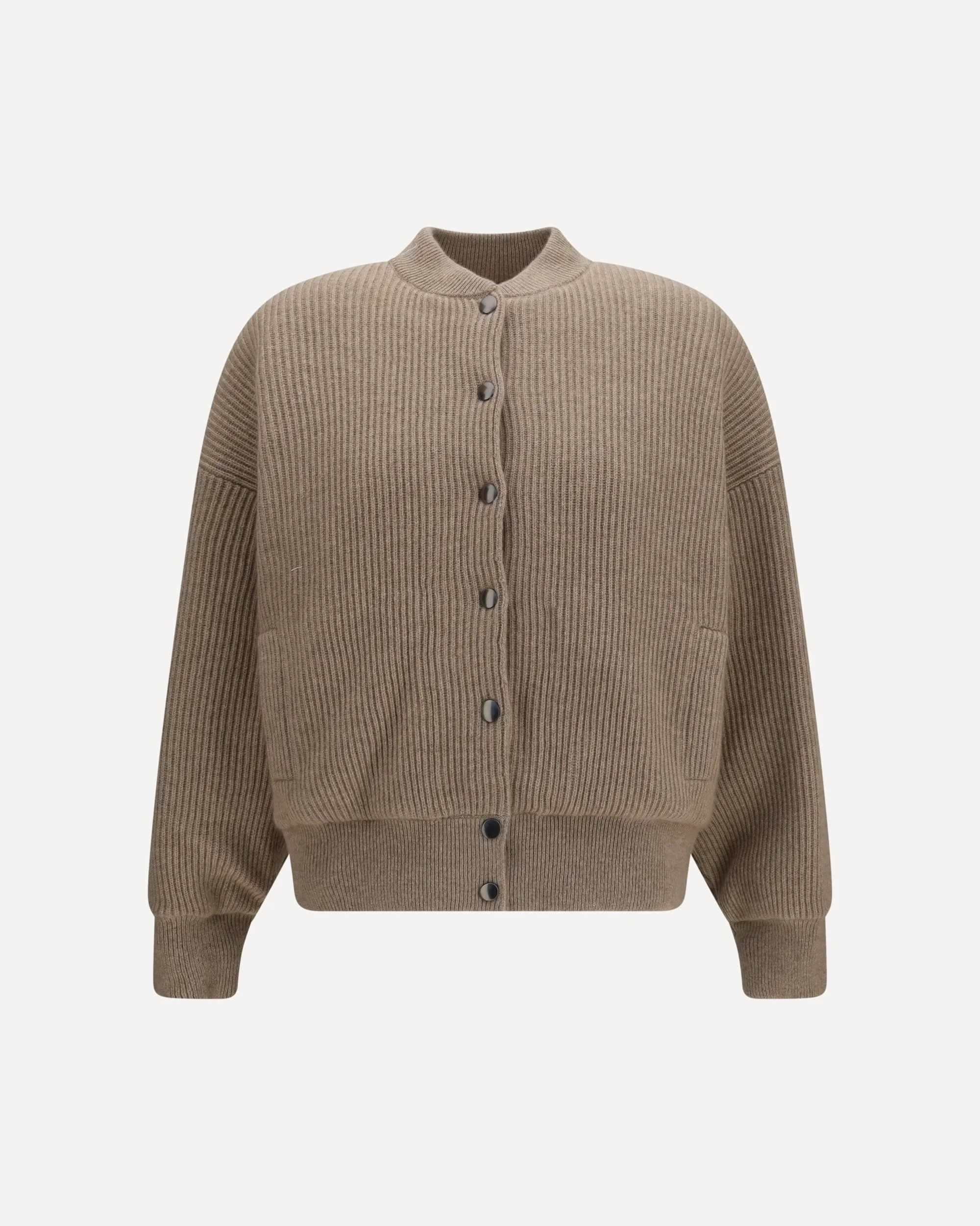 Ribbed cashmere Bomber - 1