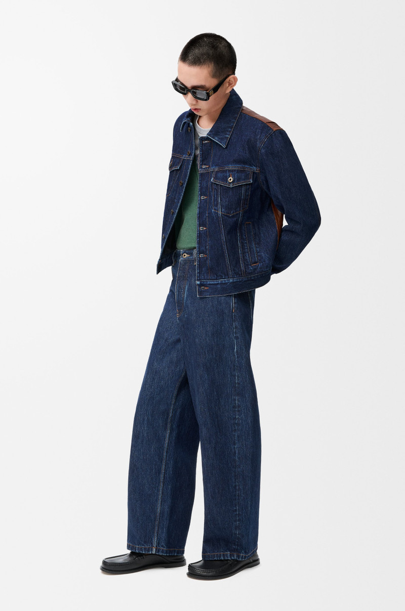 Loewe Hybrid jacket in denim and nappa calfskin outlook