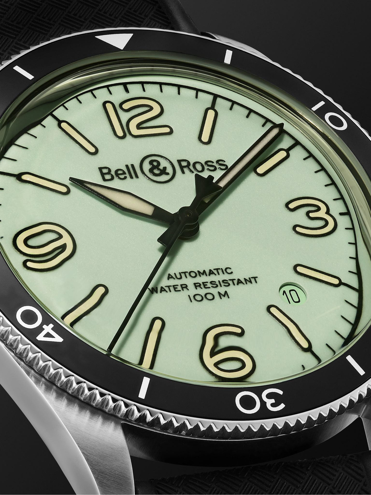 BR V2-92 Full Lum Limited Edition Automatic 41mm Stainless Steel and Rubber Watch, Ref. No. BRV292-L - 5