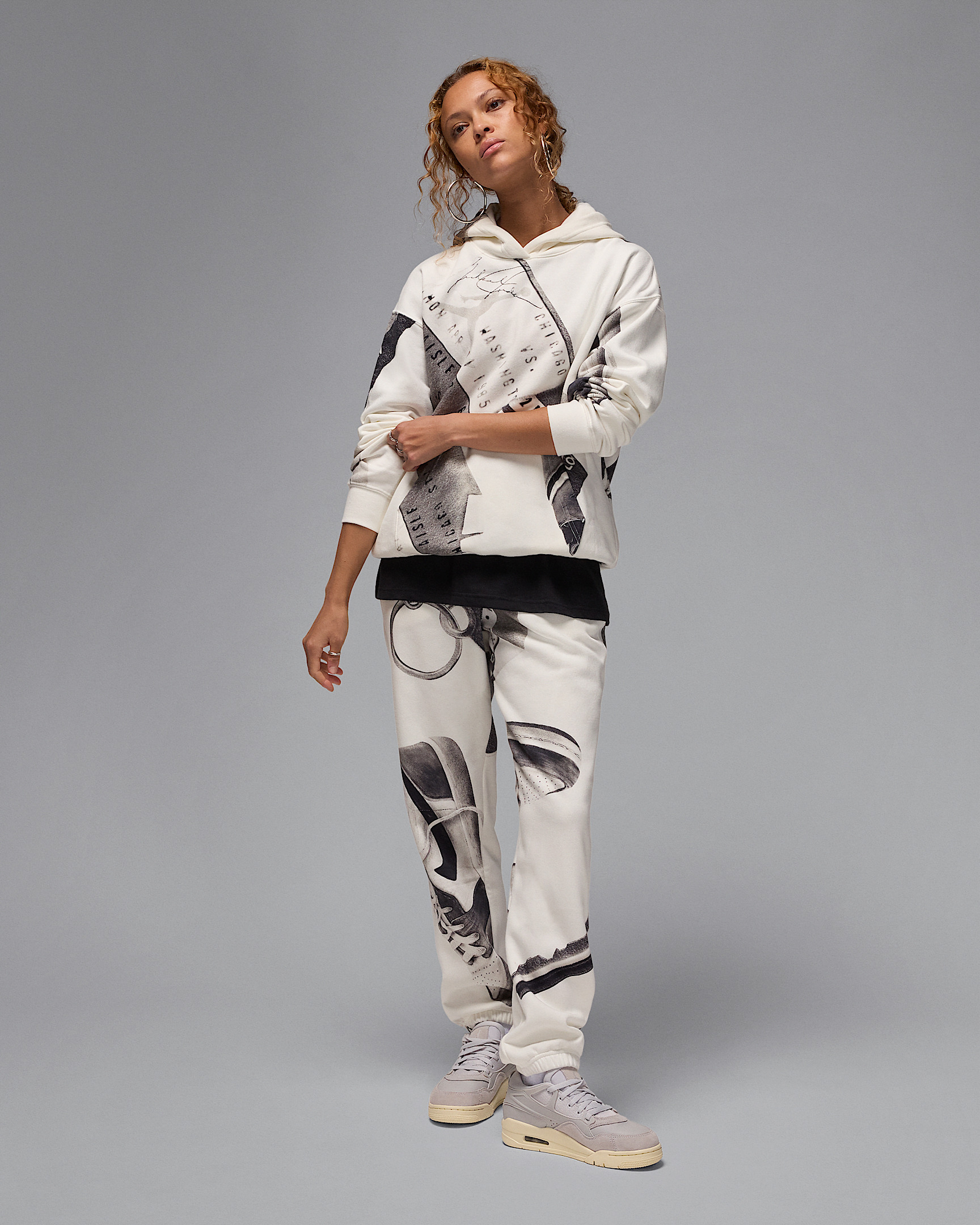 Jordan Brooklyn Fleece Women's Printed Pullover Hoodie - 6