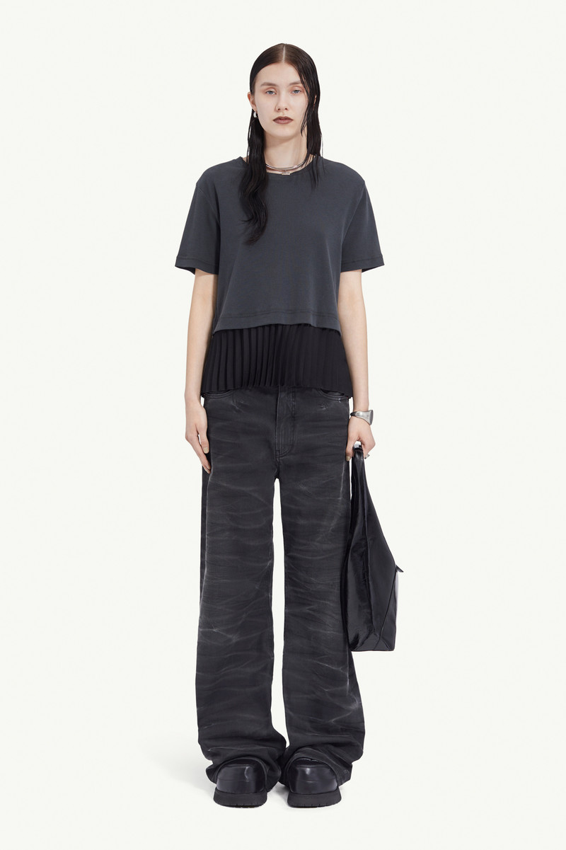 MM6 Maison Margiela Pleated T-shirt outlook