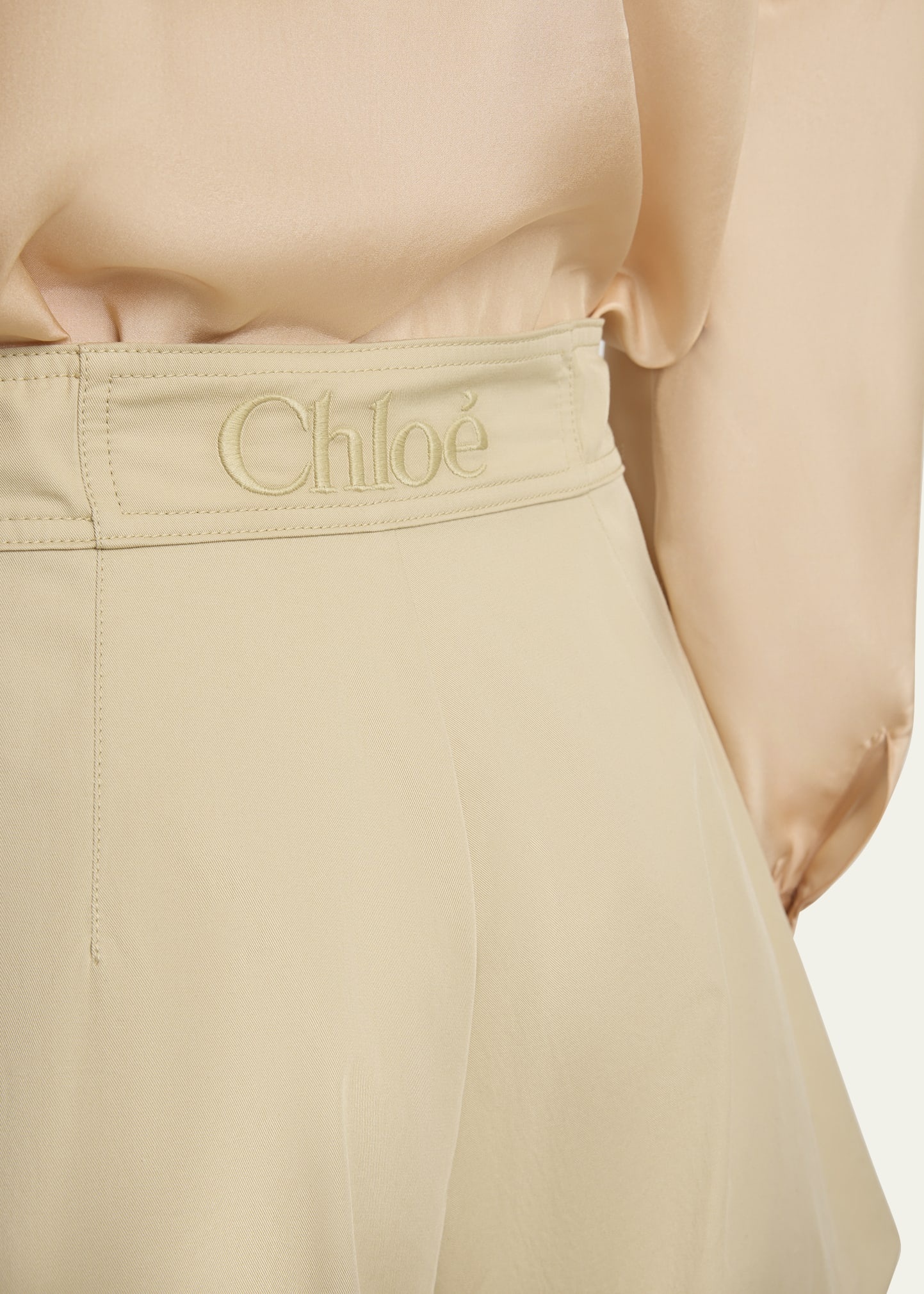 Mini Balloon Cotton Gabardine Shorts - 5