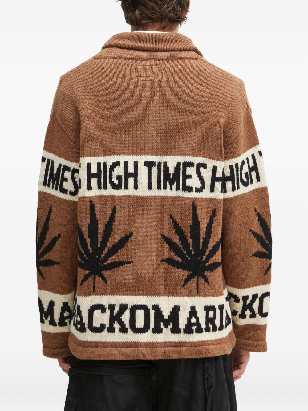 intarsia-knit cardigan - 4