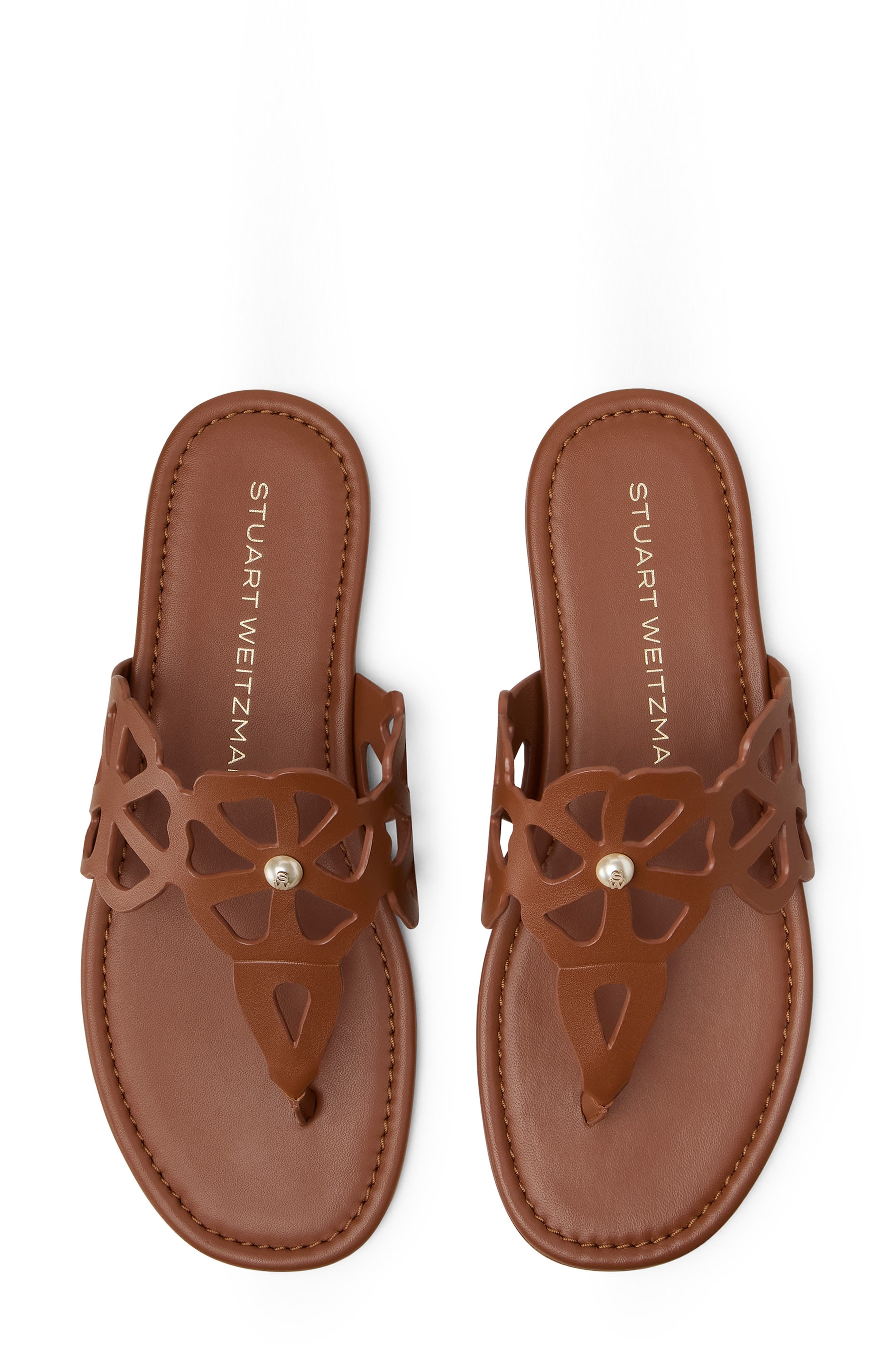 Stuart Weitzman Jasmine Cutout Sandal in Luxe Saddle at Nordstrom - 3