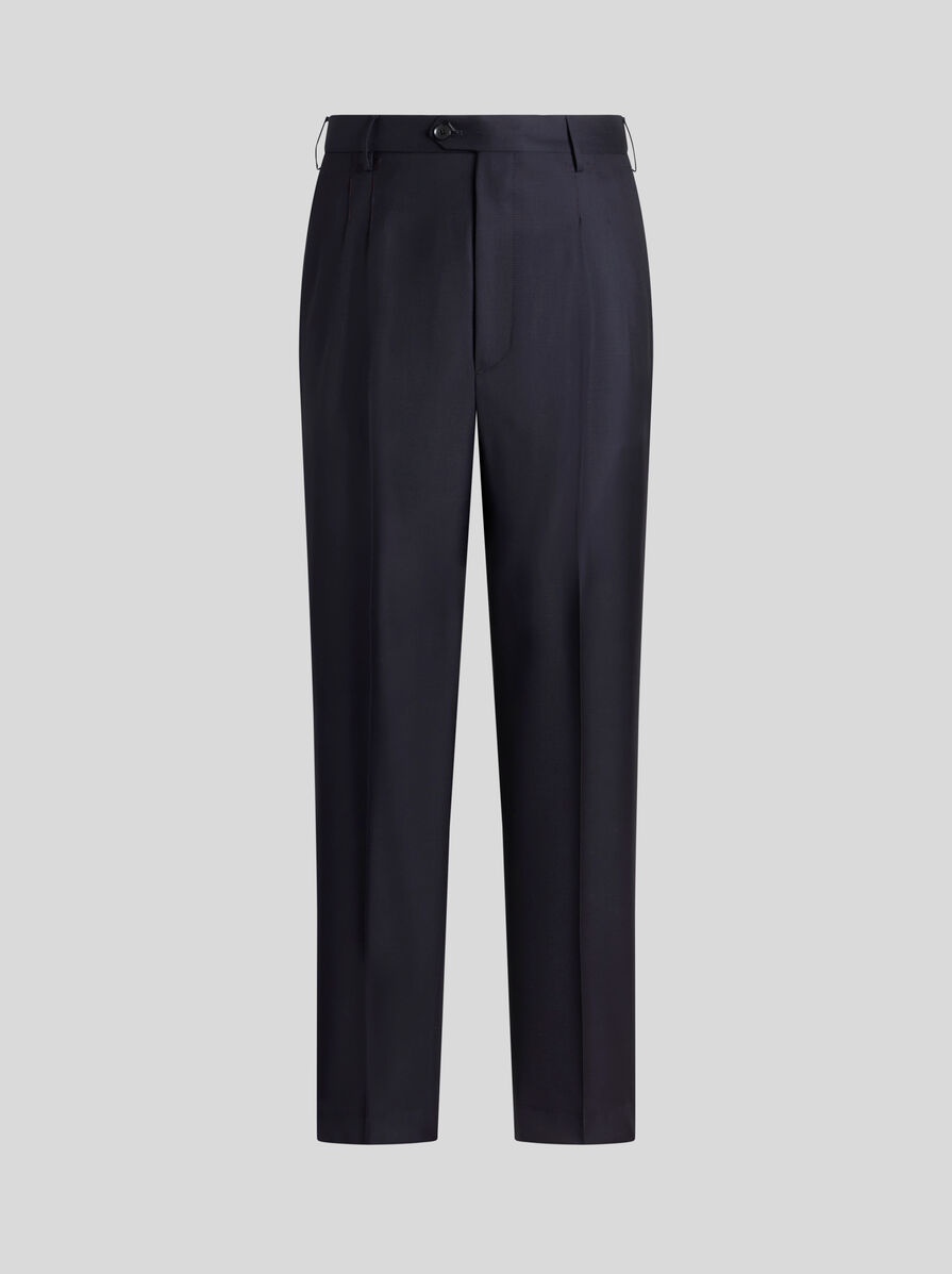 WOOL TROUSERS WITH PLEATS - 1