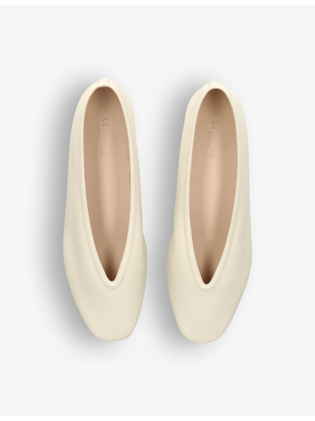 Luna pointed-toe leather pumps - 2