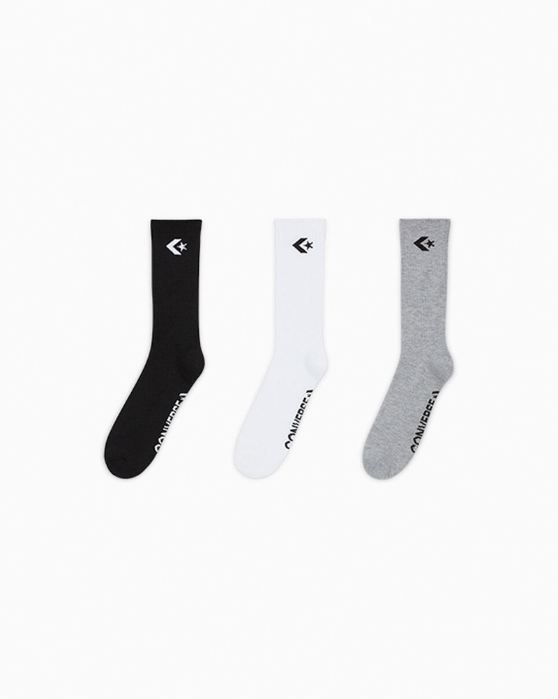 3-Pack Embroidered Crew Socks 1