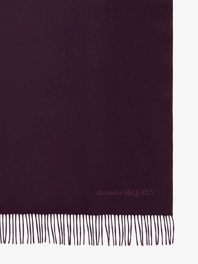 Women's Embroidered Stole in Night Shade - 3