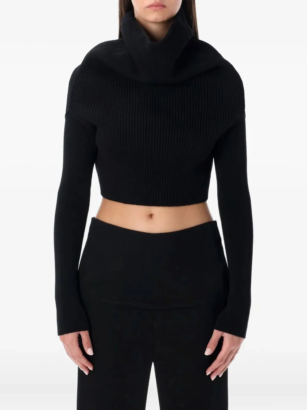 Rick Owens Women Long Sleeves "Cowl" Pullover - 1