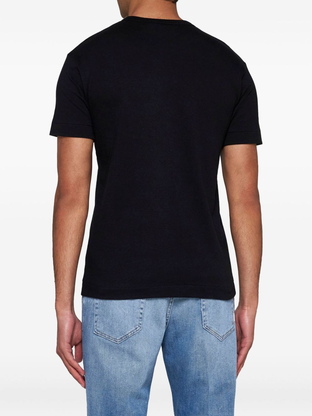 logo-appliqué cotton T-shirt - 3
