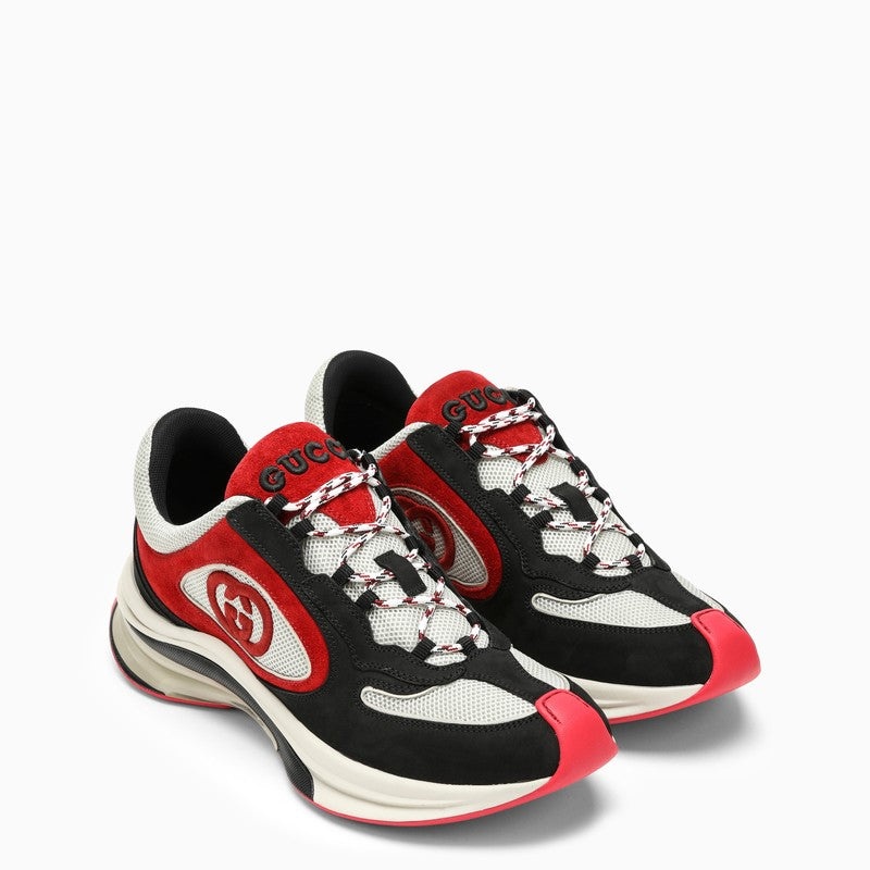 Gucci Low Run Black And Red Trainer Men - 2