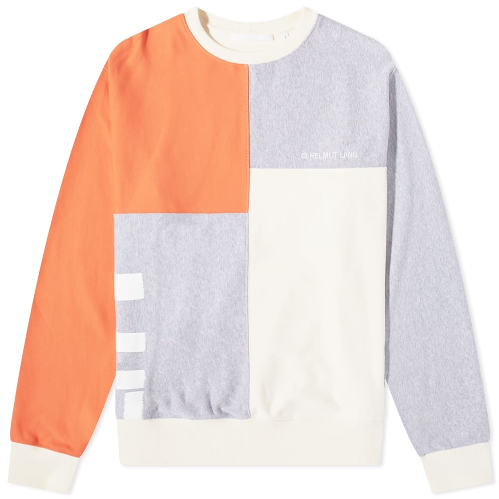 Helmut Lang Patchwork Logo Crew Sweat - 1