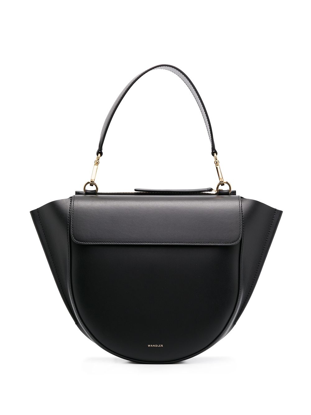 curved leather crossbody bag - 7