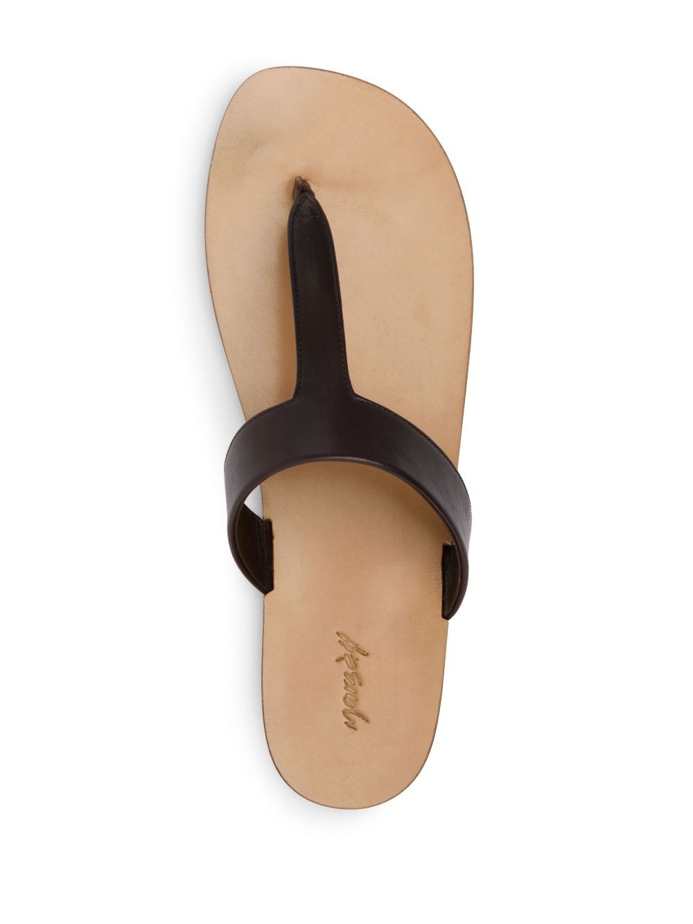leather flip flops - 3
