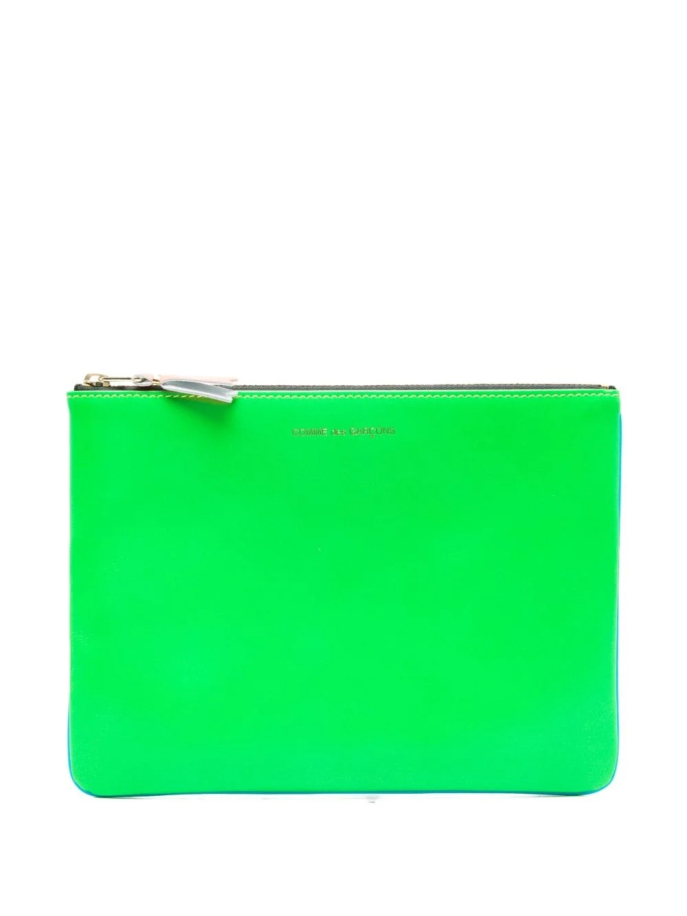 logo-print clutch bag - 1