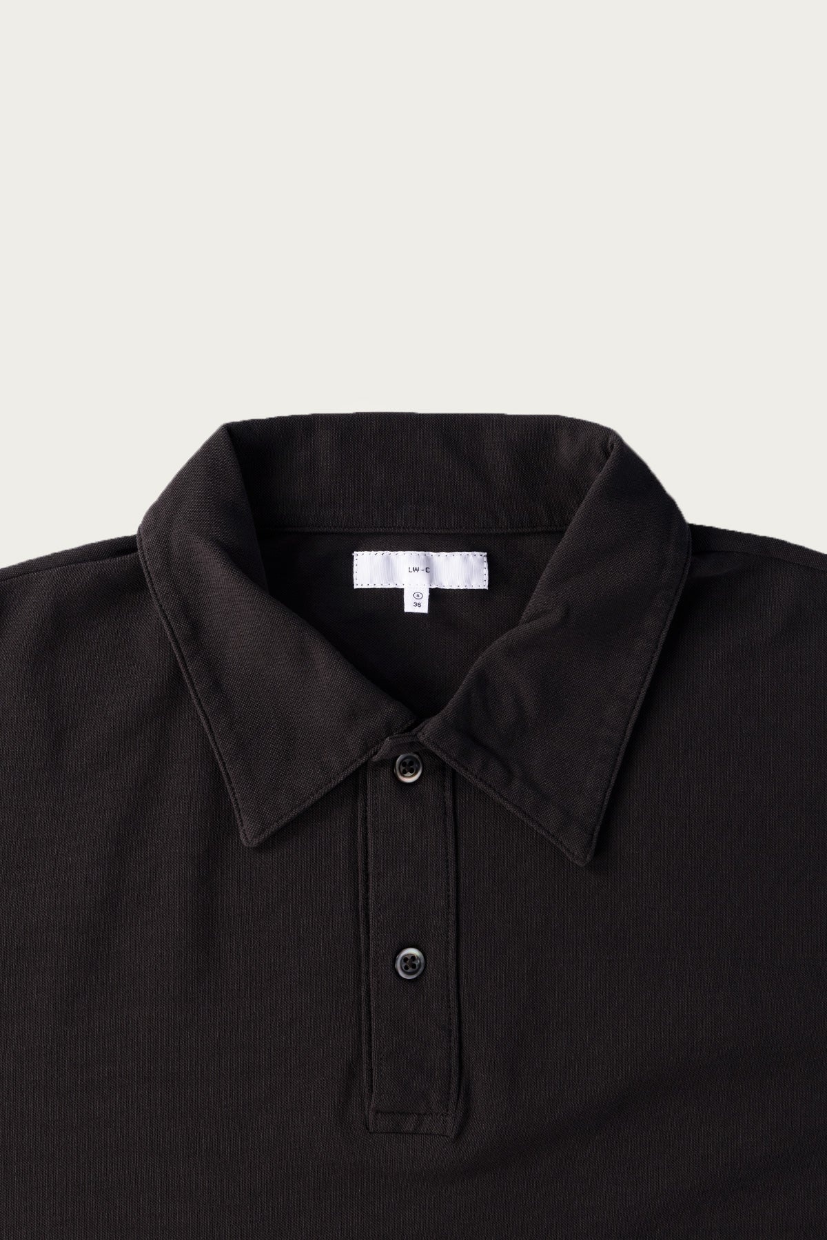 Pique Two Button Polo - Black Pine - 2