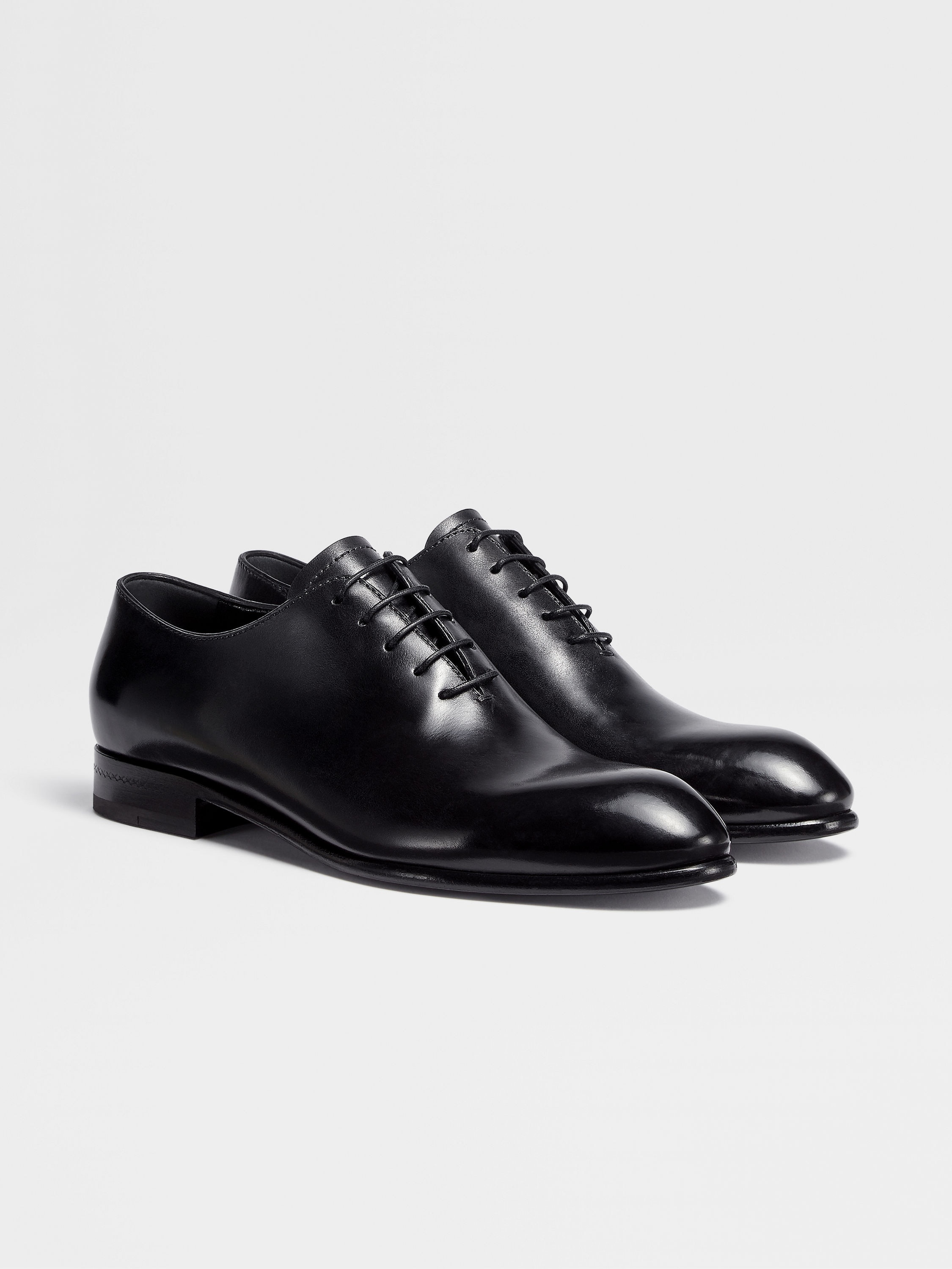 BLACK HAND-BUFFED LEATHER VIENNA EVENING WHOLECUT OXFORD - 3