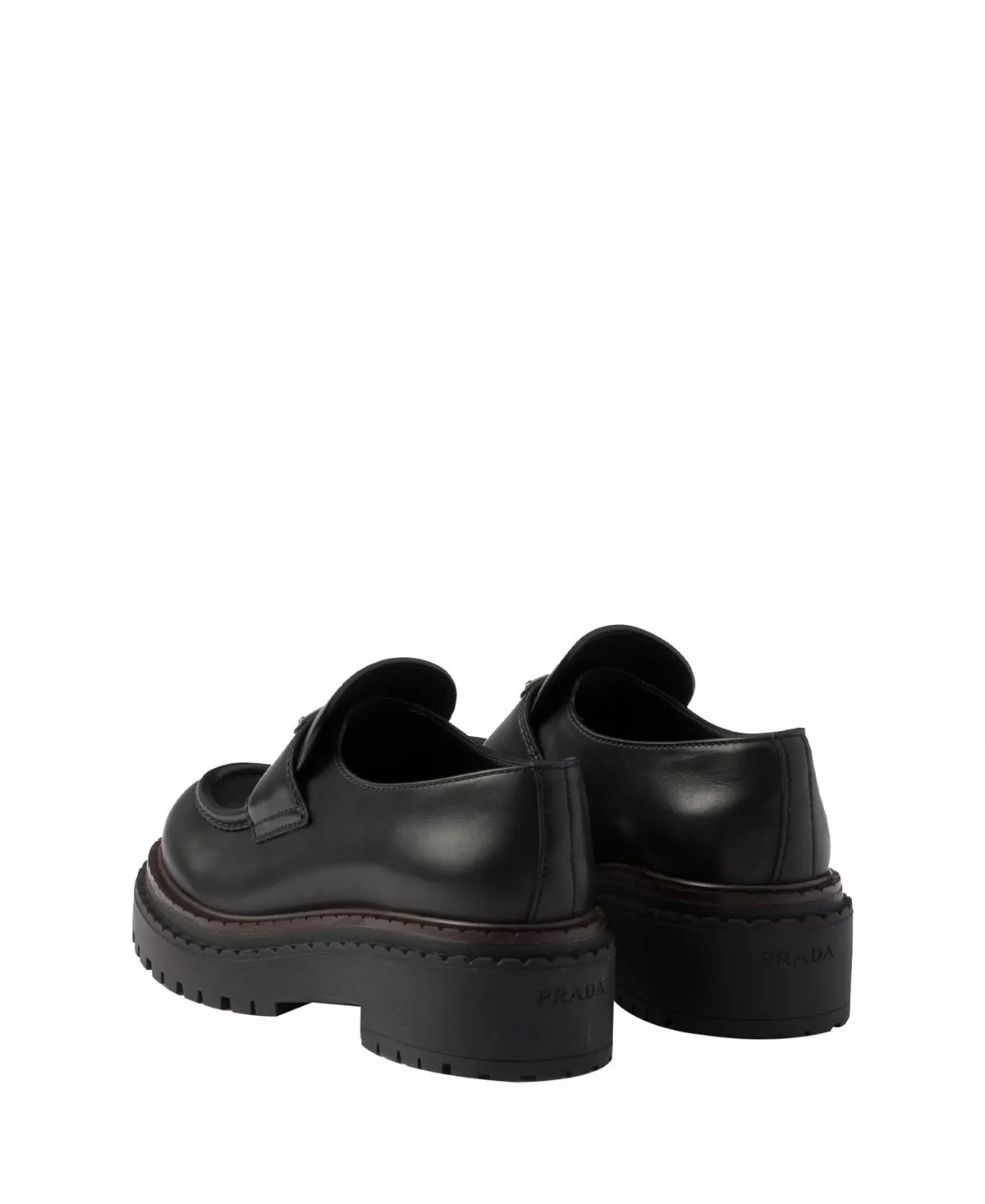 Women's Double Chocolate Leather Loafers - 5