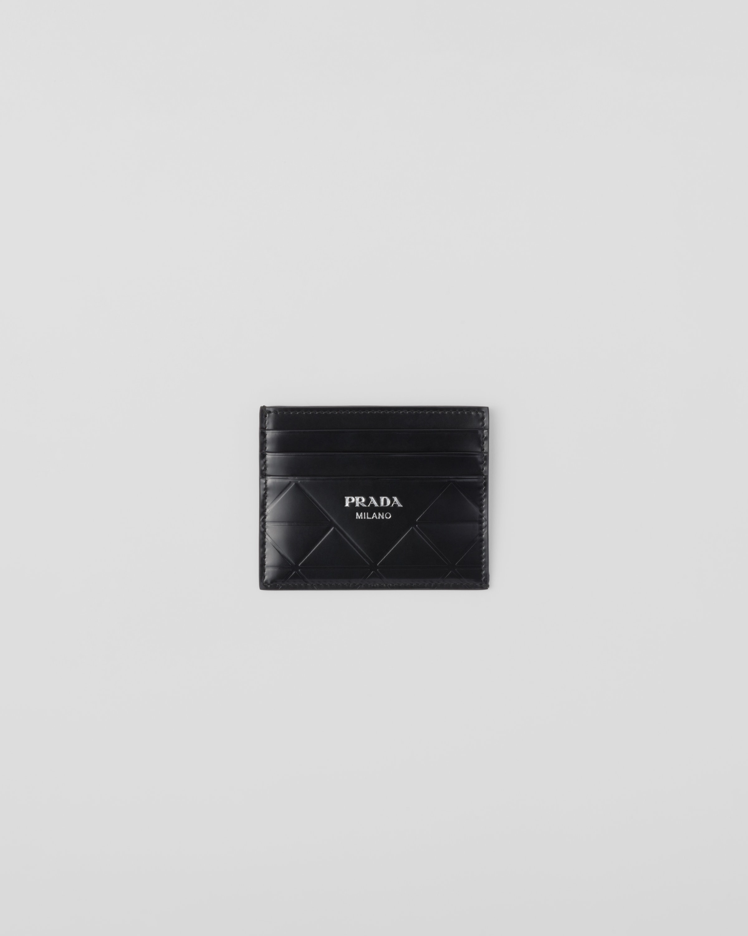 Brushed leather credit card holder - 1