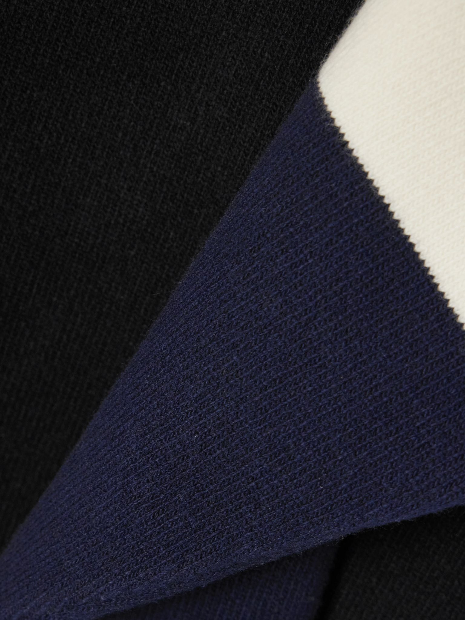Bayer color-block wool-blend sweater Black - 4