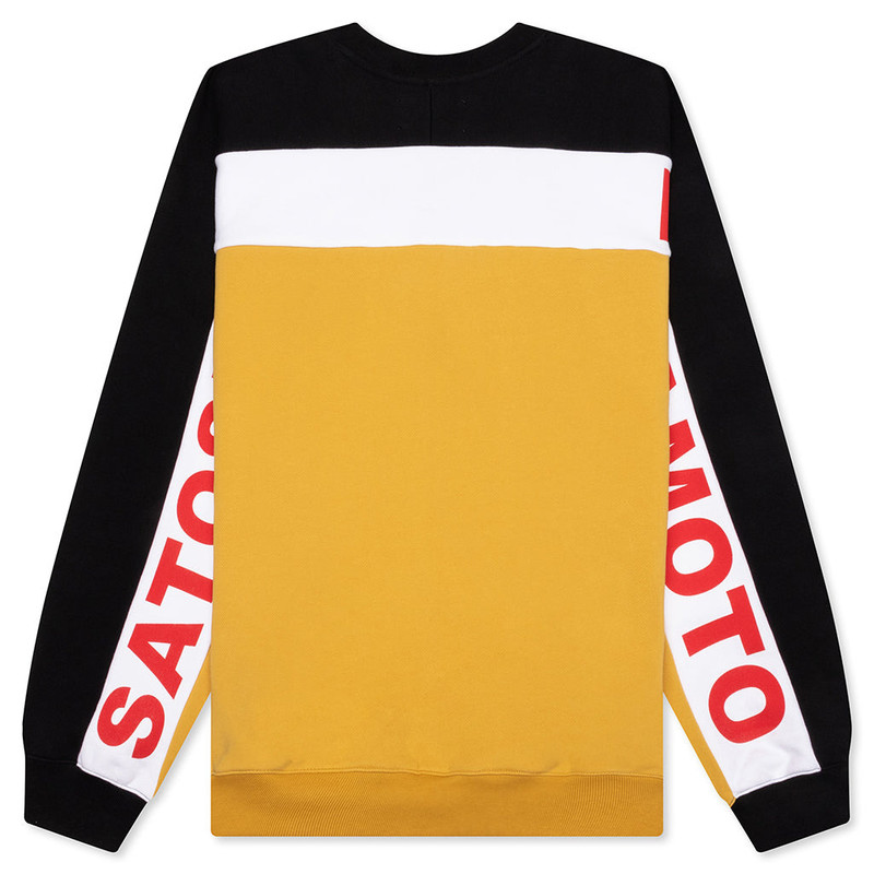SATOSHI NAKAMOTO TEAM SATOSHI CREWNECK - YELLOW/BLACK outlook