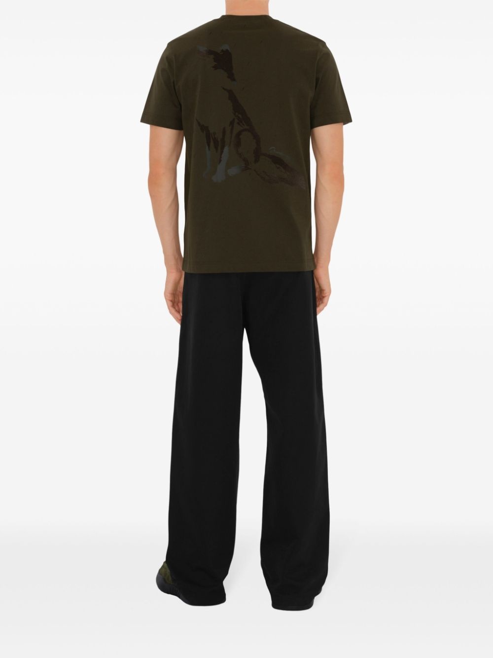 fox-print cotton T-shirt - 4