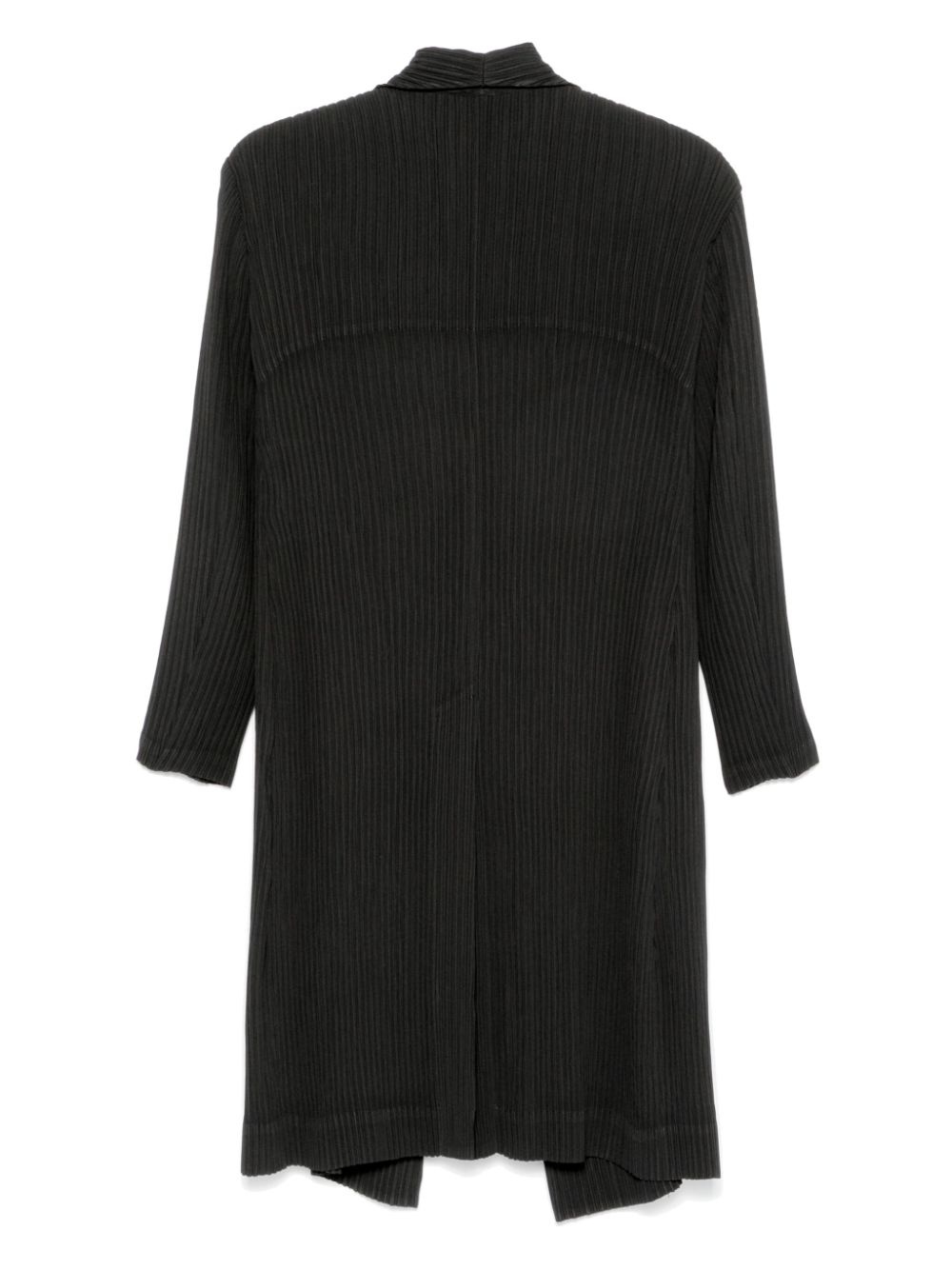 Hatching Pleats coat - 2