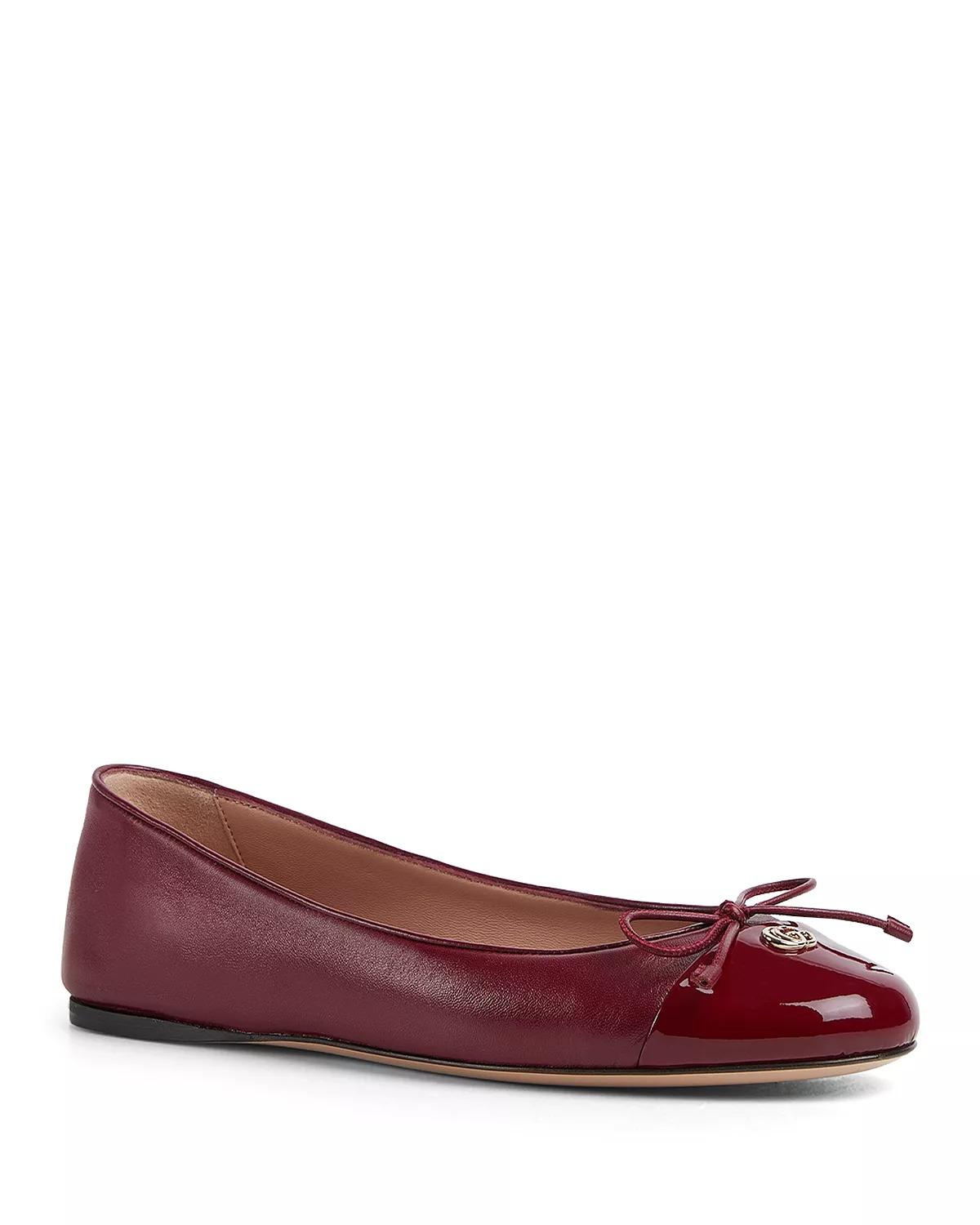 Women's New Marmont GG Leather Ballet Flats - 1