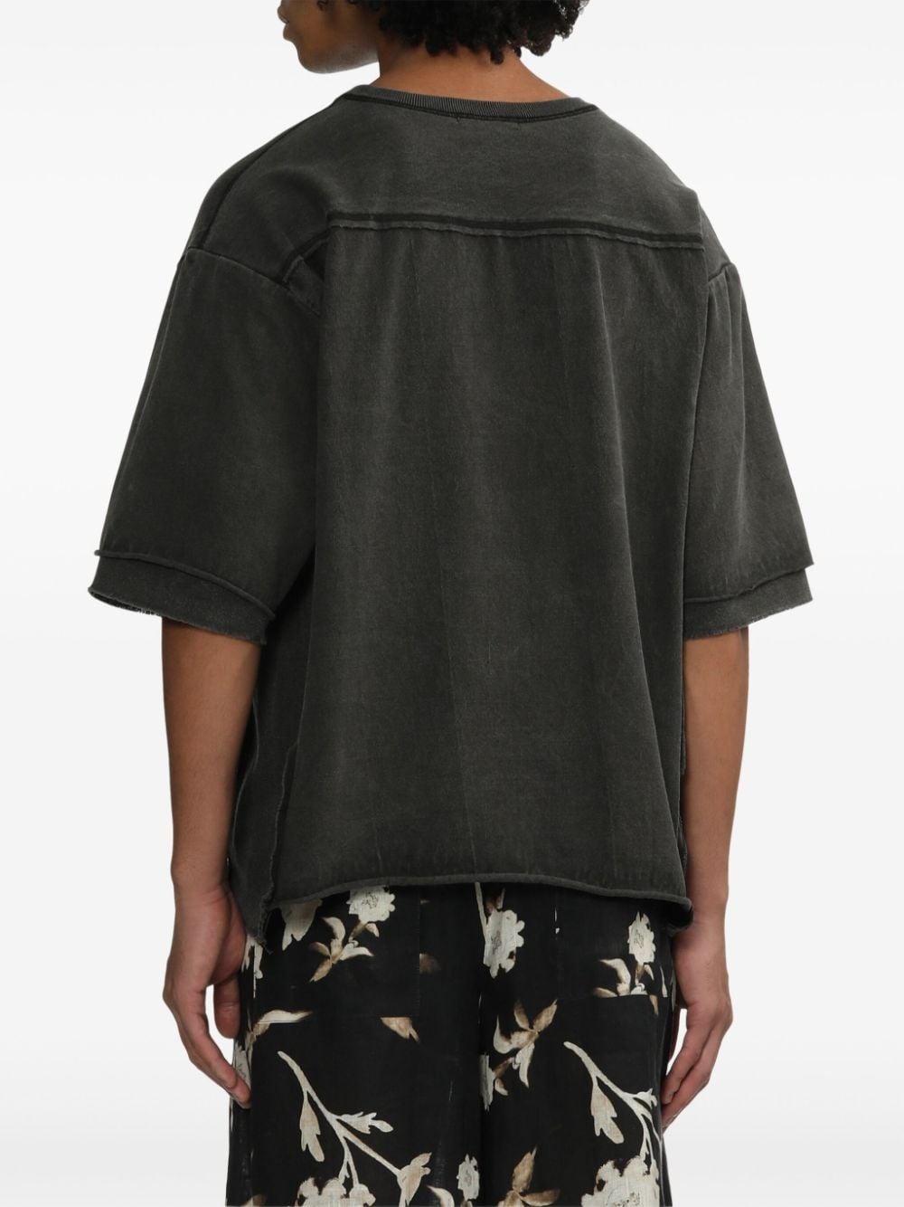 double-sleeve cotton t-shirt - 4