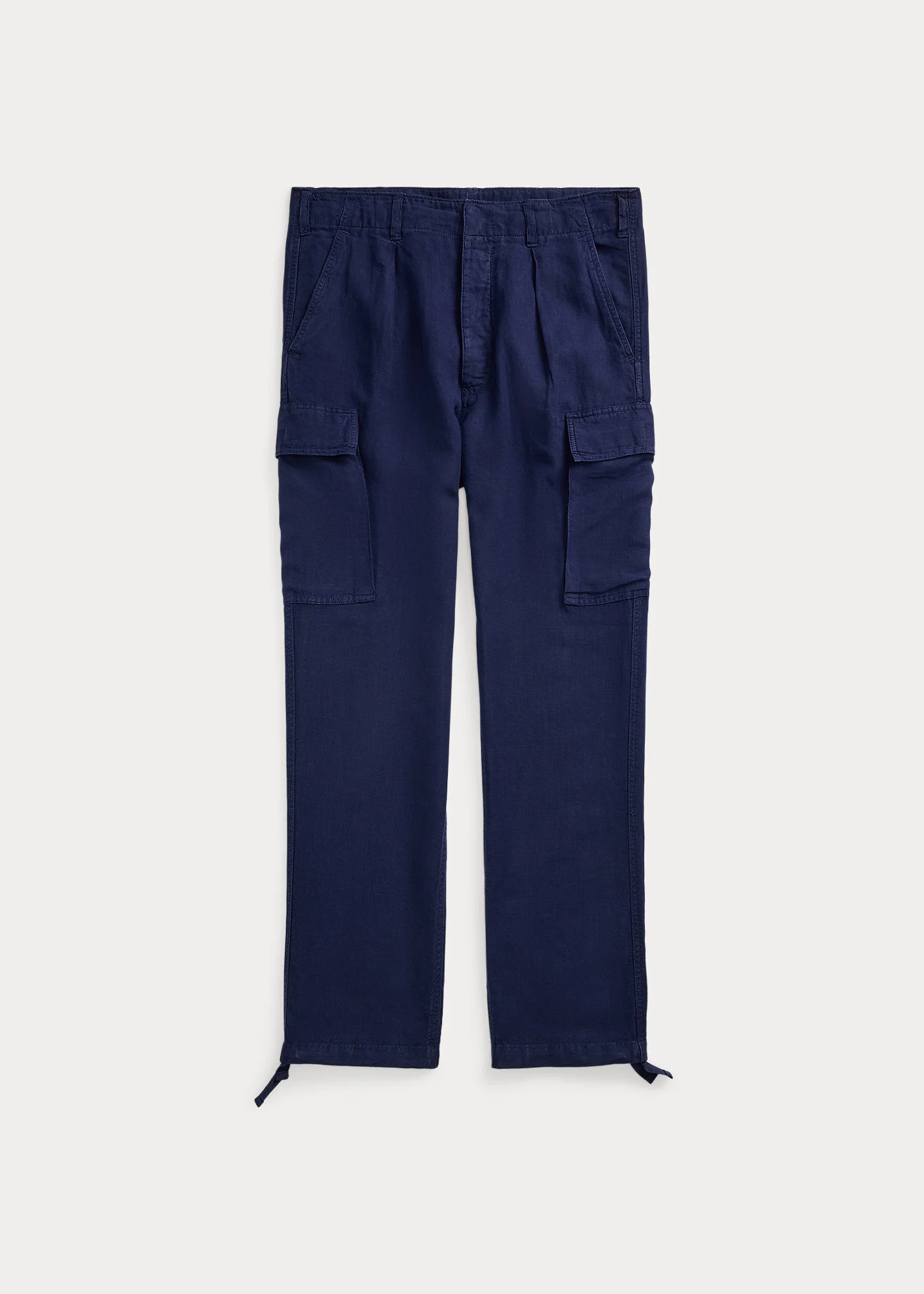 Lateef Slim Tapered Fit Linen Cargo Pant - 1