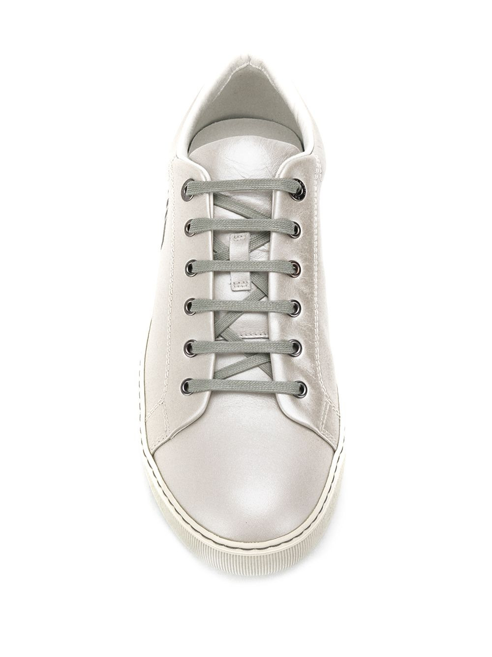 logo print low-top sneakers - 4