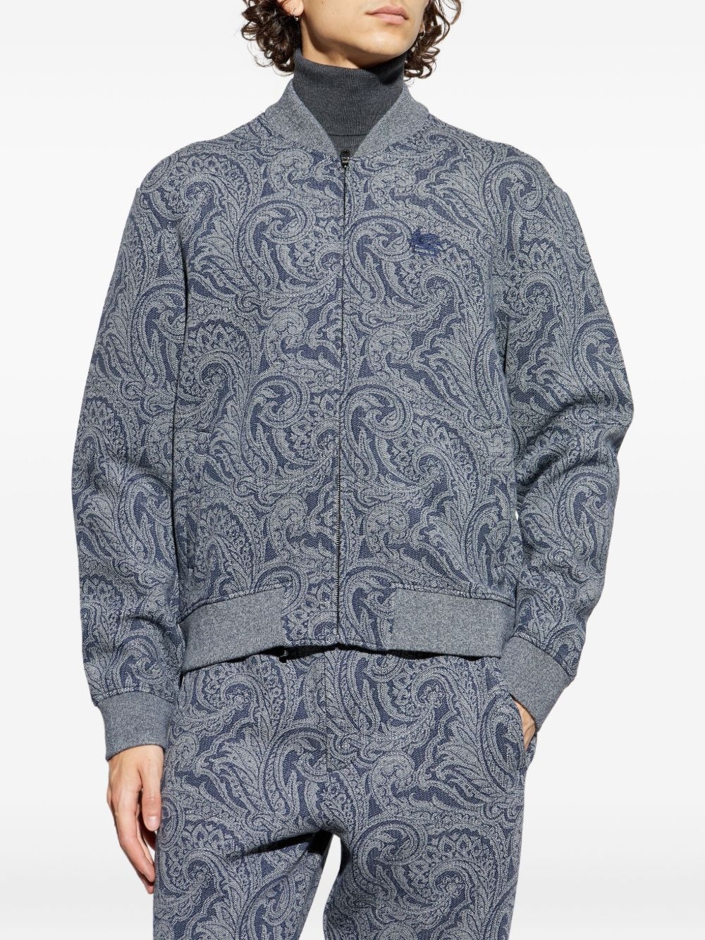 paisley-print bomber jacket - 3