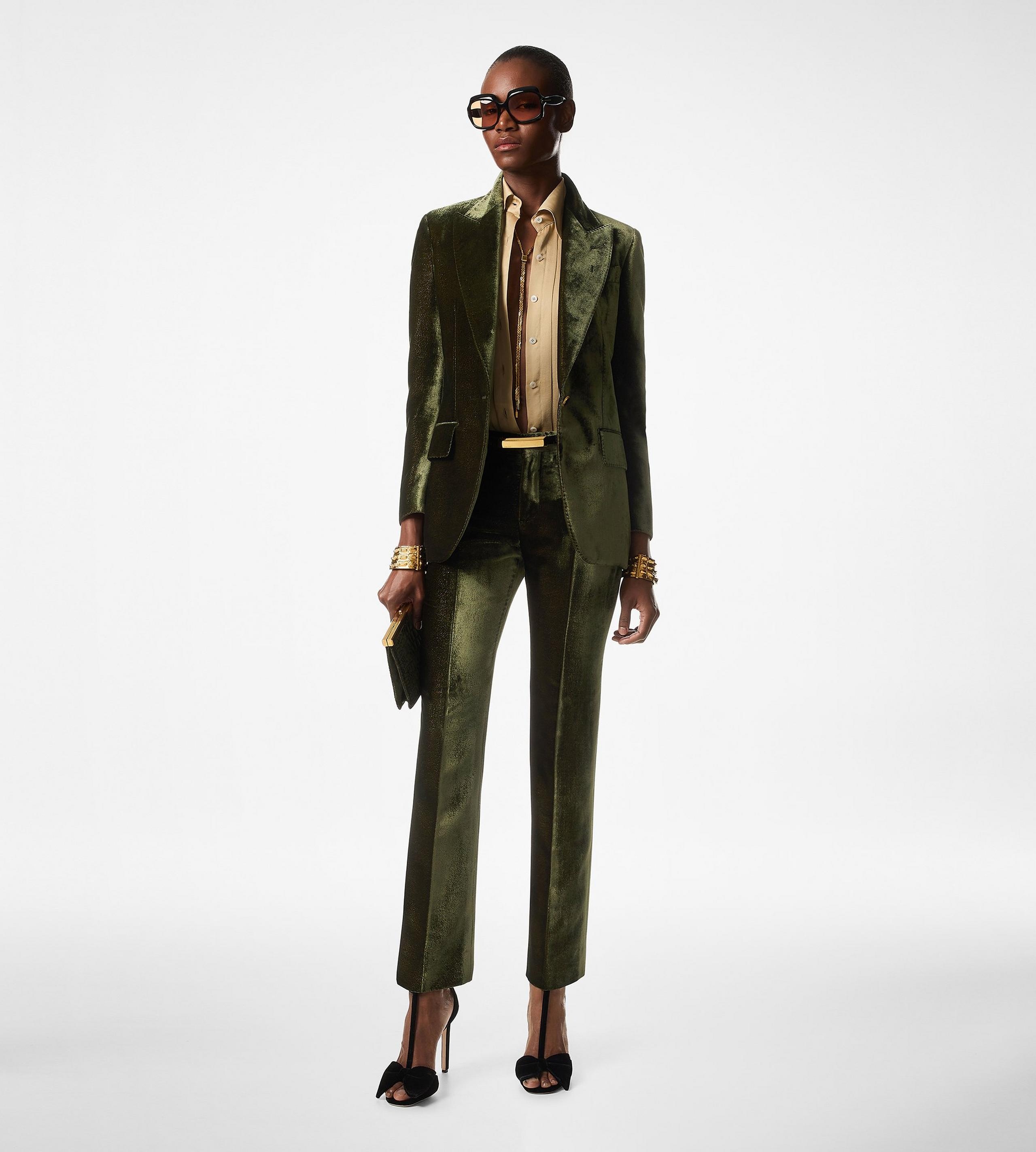 VELVET "WALLIS" SINGLE BREASTED JACKET - 3