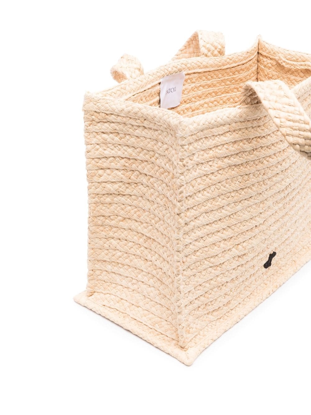 large JP raffia tote bag - 5