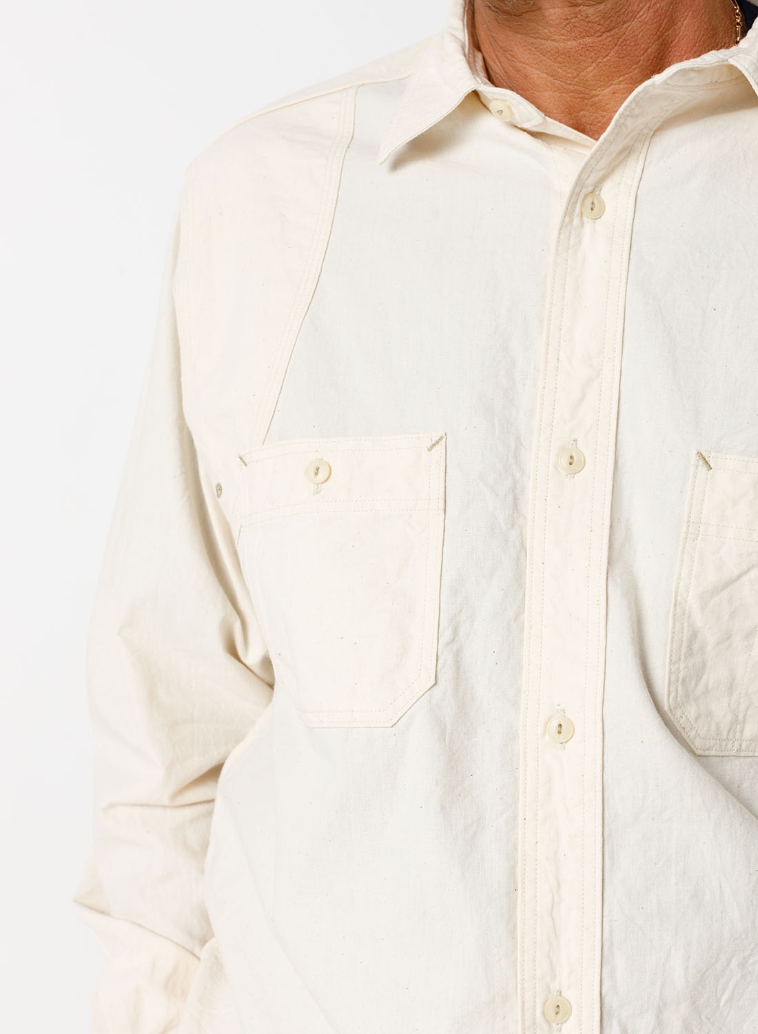 New Medical Shirt in Ivory - 5