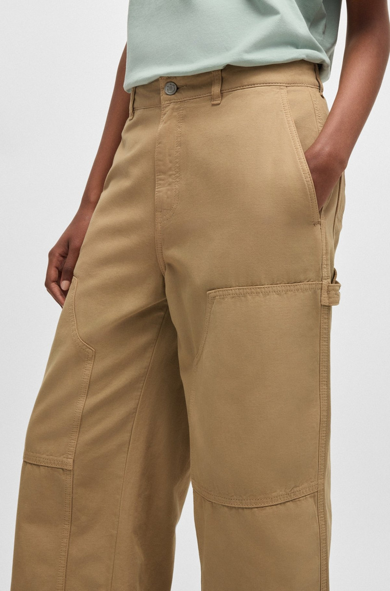 STRAIGHT-LEG CARPENTER TROUSERS IN COTTON CANVAS 5