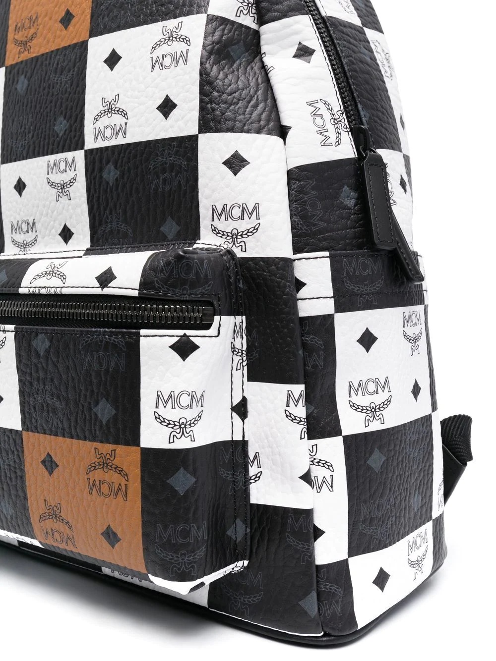 Medium Stark Checkerboard Logo backpack - 4