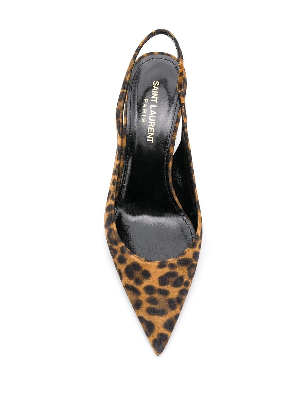 leopard print slingback pumps - 4