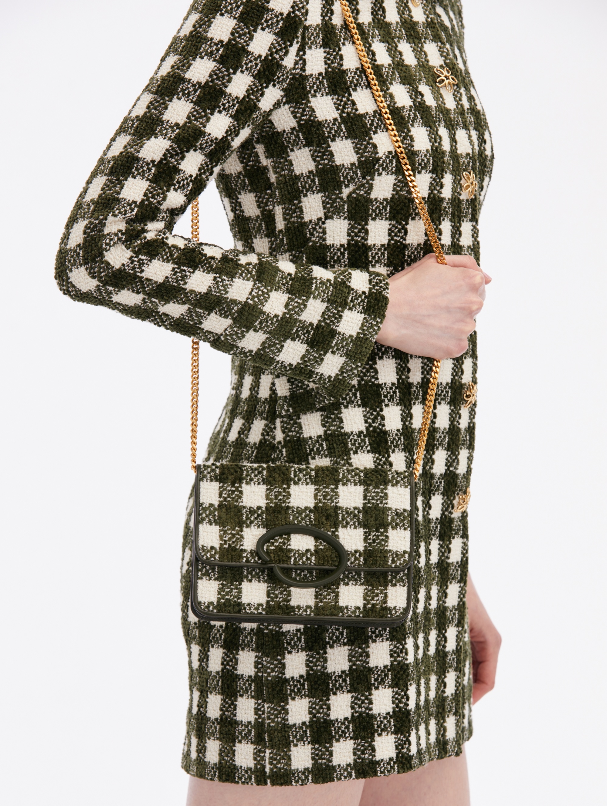 CHENILLE CHECK TWEED O POCHETTE - 2