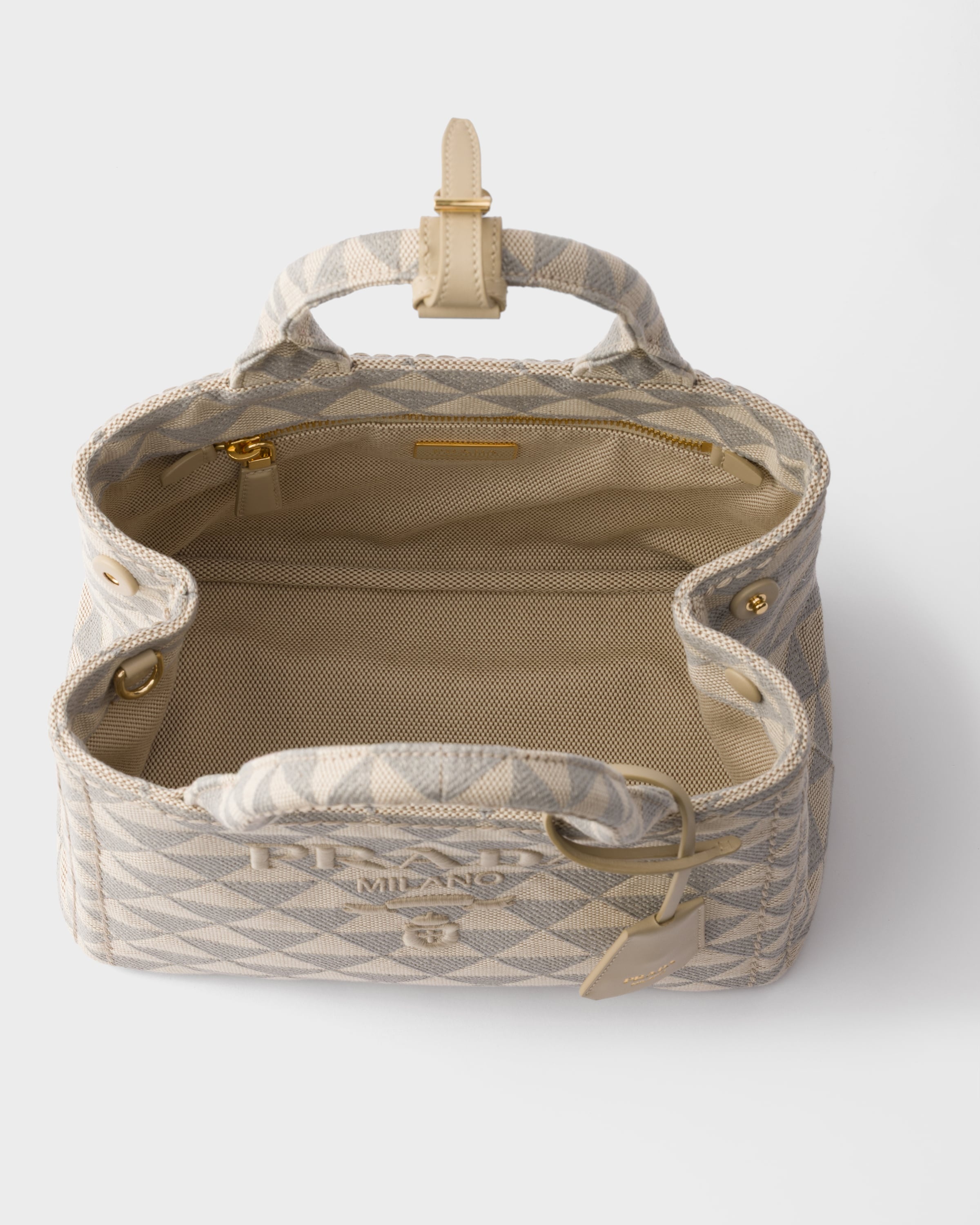Small embroidered fabric handbag - 4