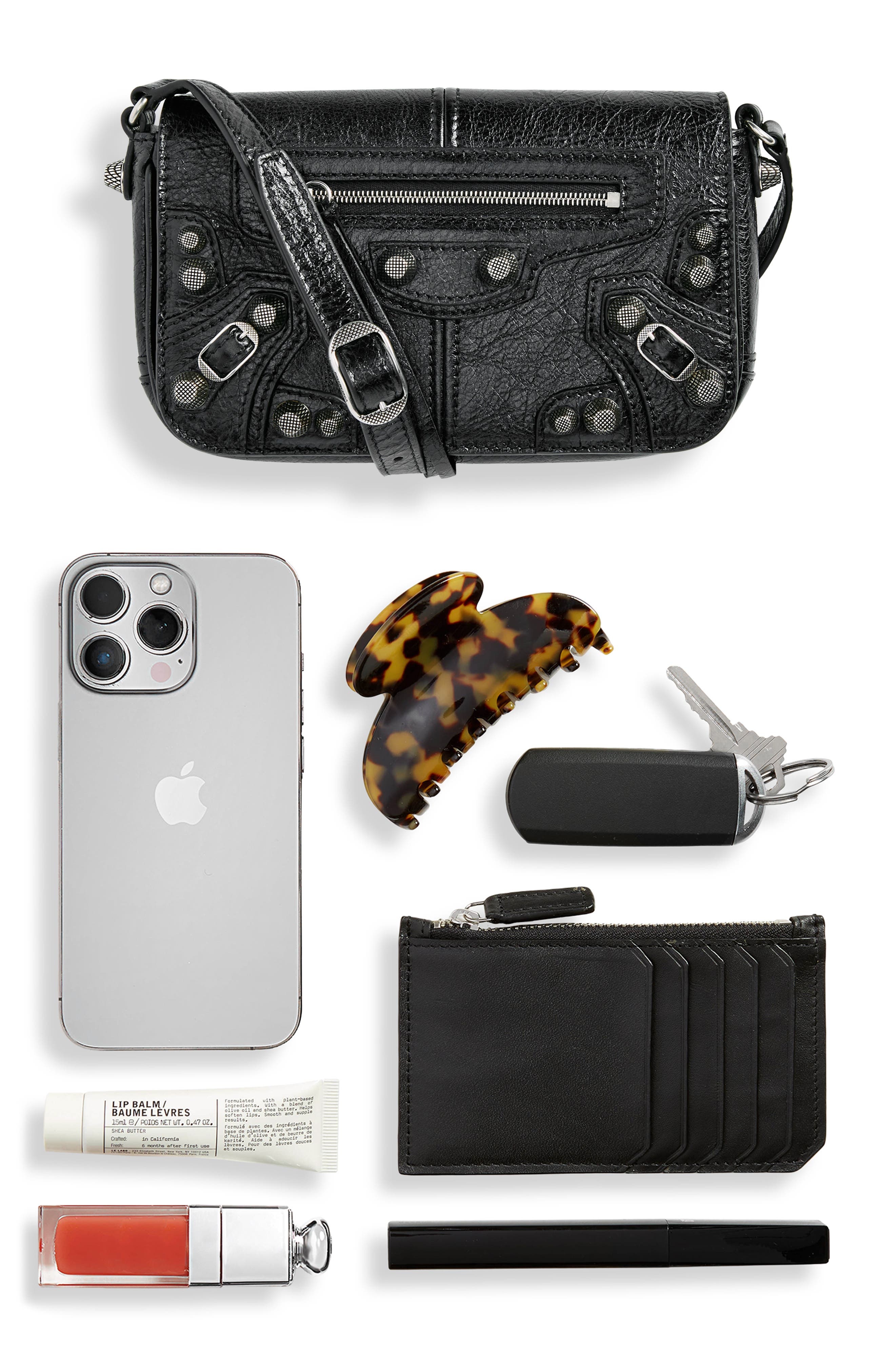 Mini Le Cagole Flap Leather Shoulder Bag - 6