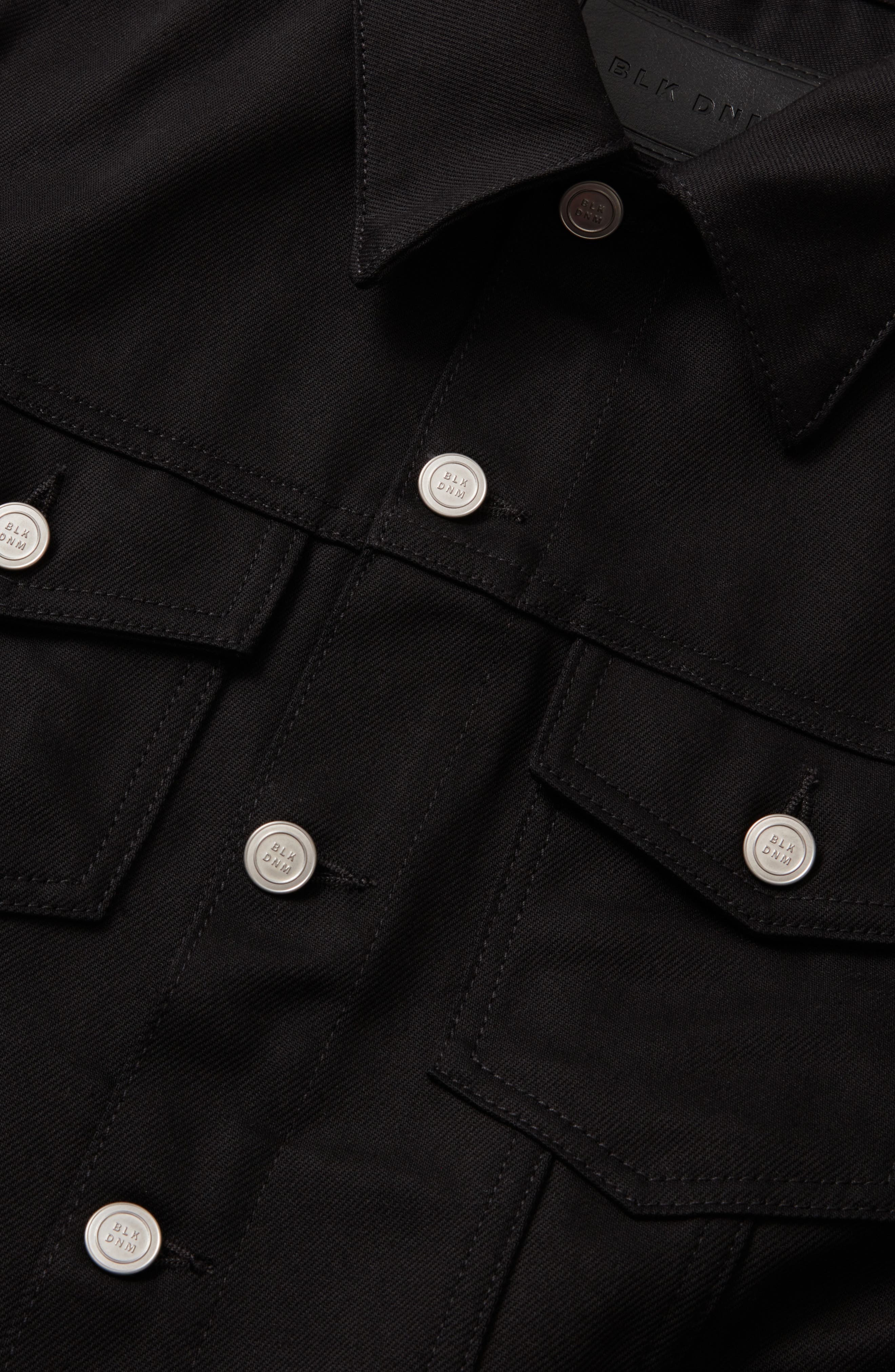 BLK DNM Denim Trucker Jacket in Black Black at Nordstrom - 3