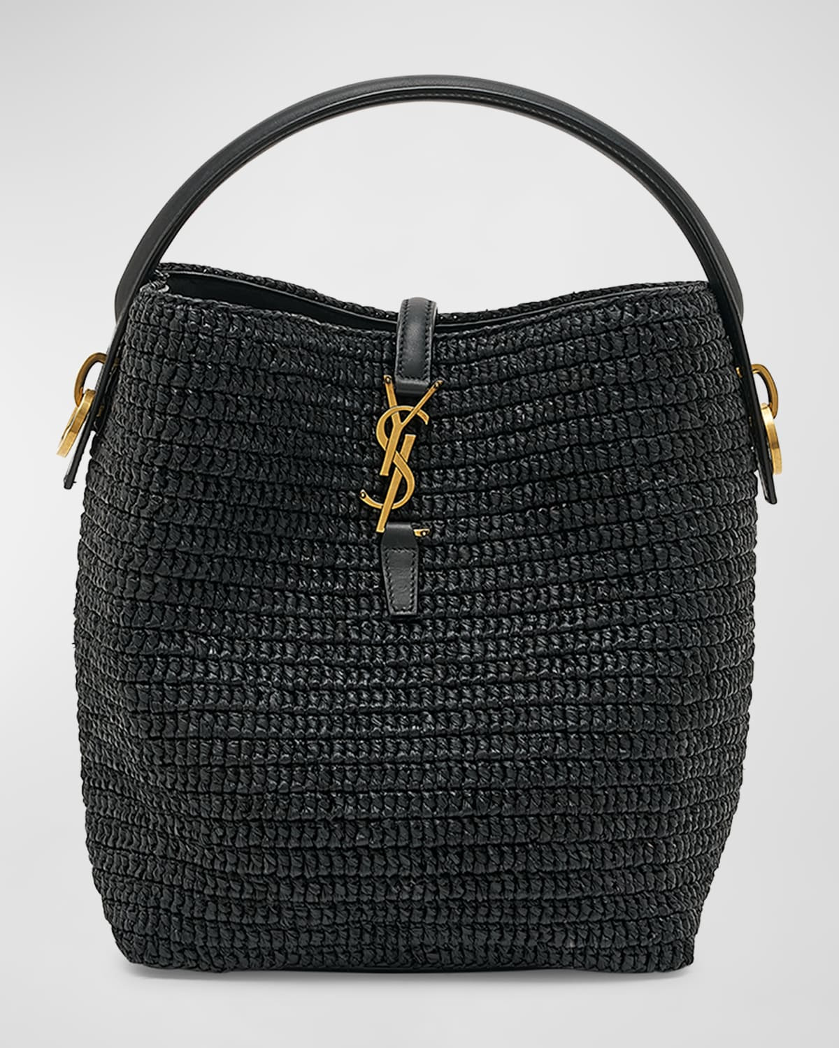 Le 37 Raffia Bucket Bag - 1
