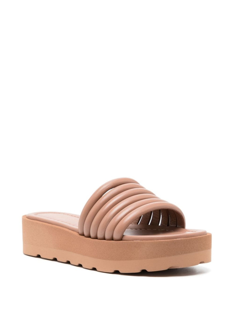 Gianvito Rossi strappy slip-on platform sandals outlook