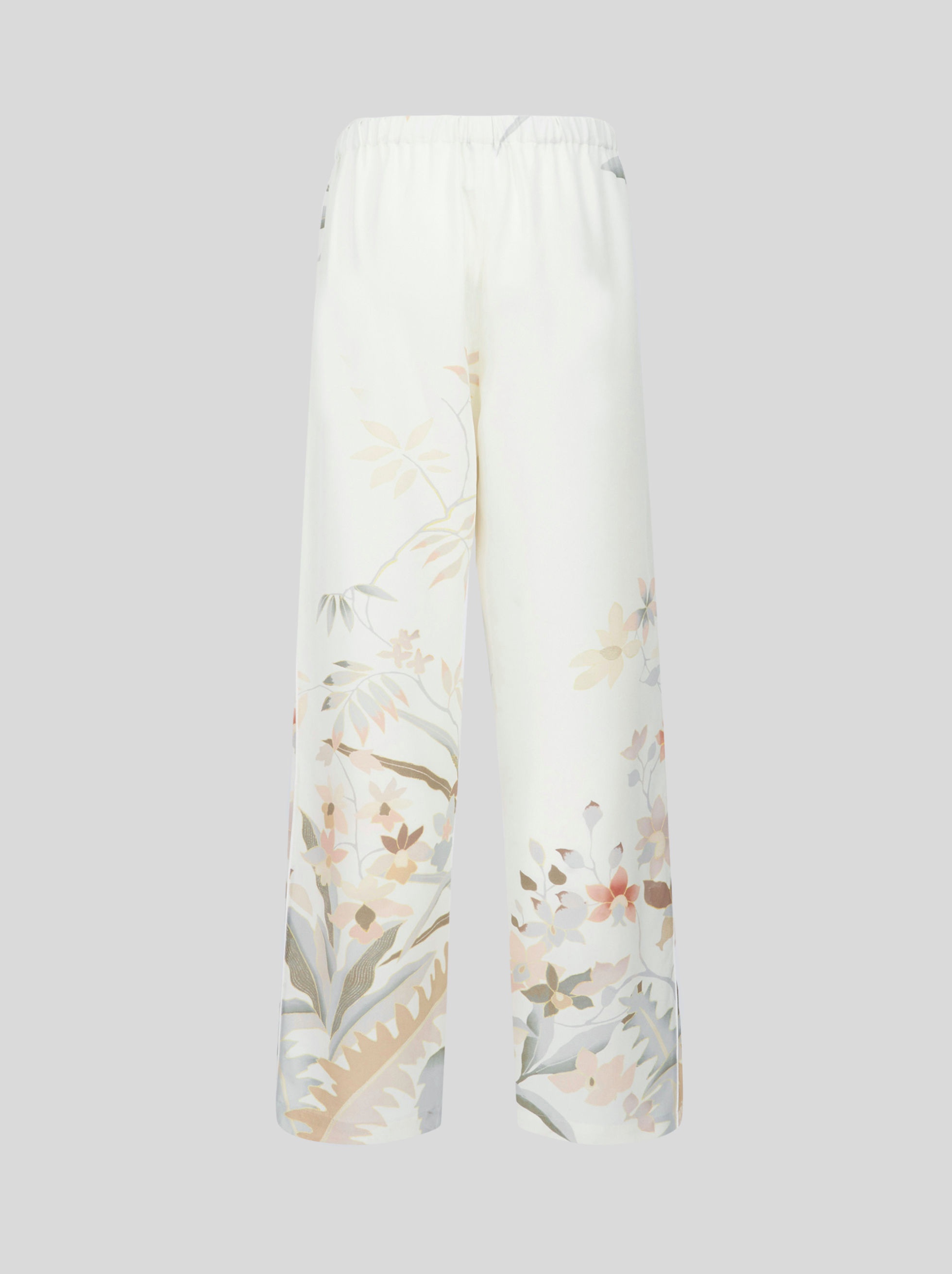 TROUSERS WITH LEAFY FLORAL PRINT - 5